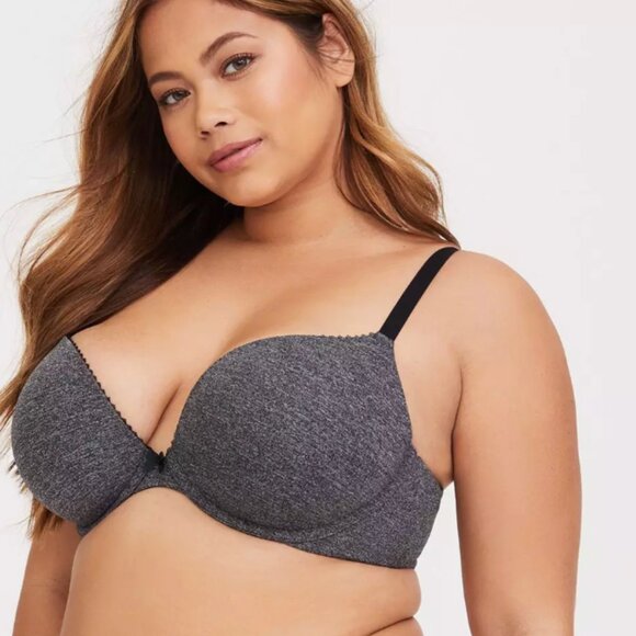 *BOGO FREE* Torrid Curve Body™ Heather Grey Plunge Bra 40C NWT - Picture 3 of 9